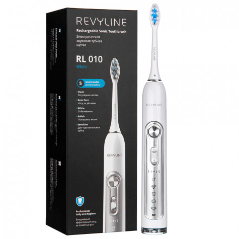 Электрическая звуковая зубная щётка Revyline RL 010 White и по всему Казахстану в интернет-магазине Revyline.kz