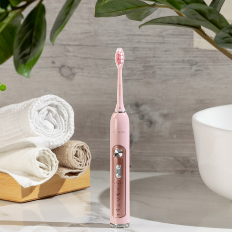 Электрическая звуковая зубная щётка Revyline RL 010 Pink и по всему Казахстану в интернет-магазине Revyline.kz