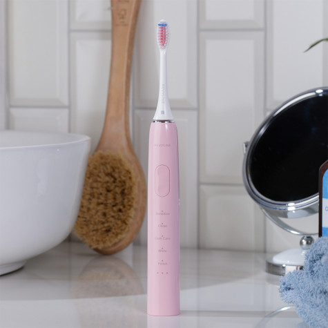 Электрическая звуковая зубная щетка Revyline RL 015 Pink и по всему Казахстану в интернет-магазине Revyline.kz