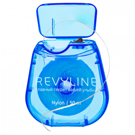 Зубная нить вощеная Revyline нейлон, мятная, 50 м и по всему Казахстану в интернет-магазине Revyline.kz