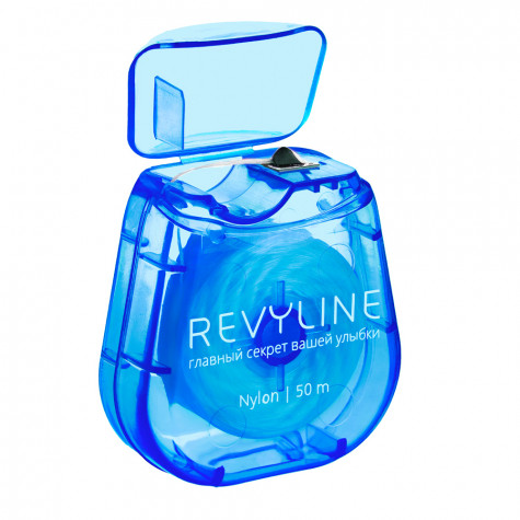 Зубная нить вощеная Revyline нейлон, мятная, 50 м и по всему Казахстану в интернет-магазине Revyline.kz
