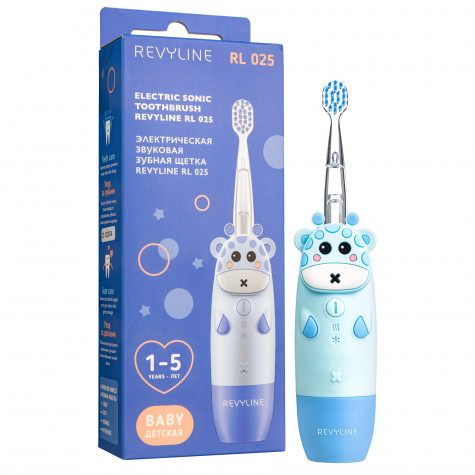 Электрическая звуковая зубная щётка Revyline RL 025 Baby, Blue и по всему Казахстану в интернет-магазине Revyline.kz