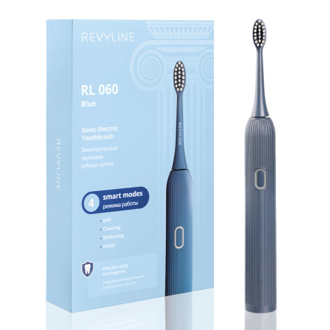 Электрическая звуковая зубная щётка Revyline RL 060, голубая и по всему Казахстану в интернет-магазине Revyline.kz