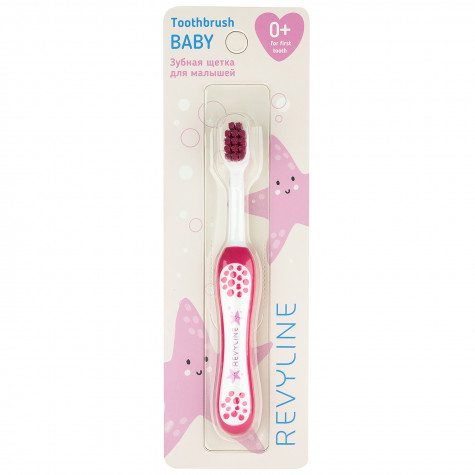 Детская зубная щетка Revyline Baby S3900 розовая, Soft и по всему Казахстану в интернет-магазине Revyline.kz