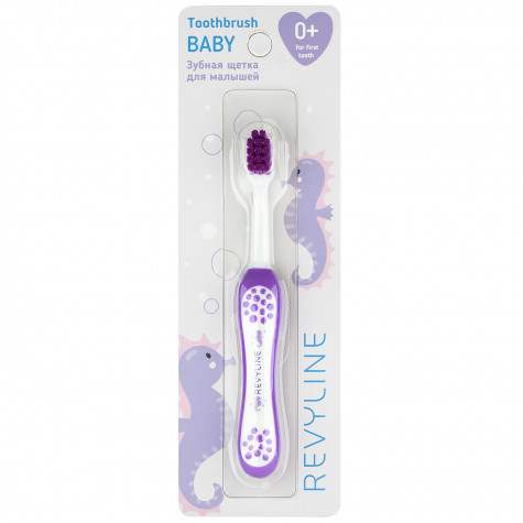 Детская зубная щетка Revyline Baby S3900 фиолетовая, Soft и по всему Казахстану в интернет-магазине Revyline.kz