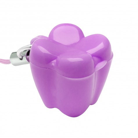 Контейнер Revyline для молочных зубов "Зубик" QT-006, фиолетовый