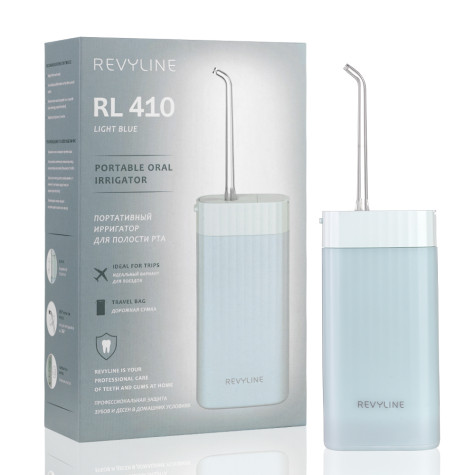 Портативный Ирригатор Revyline RL 410 Light Blue и по всему Казахстану в интернет-магазине Revyline.kz