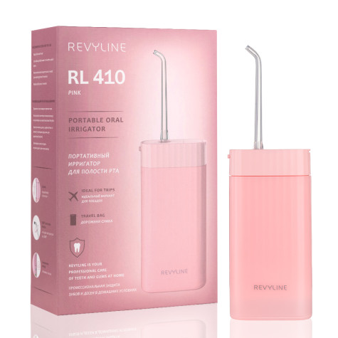 Портативный Ирригатор Revyline RL 410 Pink и по всему Казахстану в интернет-магазине Revyline.kz