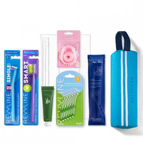 Набор профилактический Revyline с пеналом, голубой и по всему Казахстану в интернет-магазине Revyline.kz