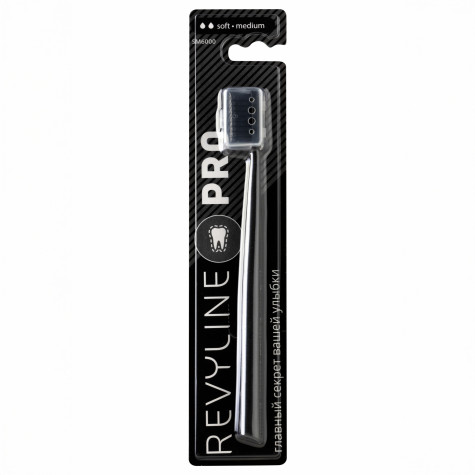 Зубная щетка Revyline SM6000 PRO Black Edition, мягкая и по всему Казахстану в интернет-магазине Revyline.kz