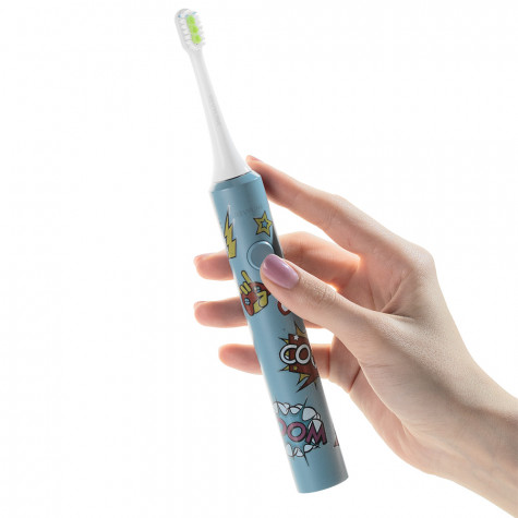 Электрическая звуковая зубная щётка Revyline RL 040 Teens, Blue и по всему Казахстану в интернет-магазине Revyline.kz