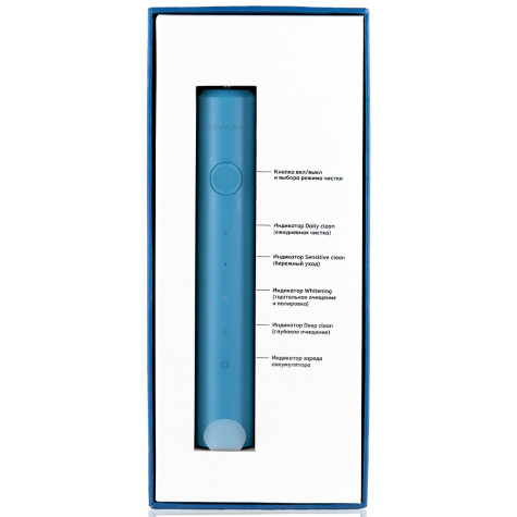 Электрическая звуковая зубная щётка Revyline RL 040 Teens, Blue и по всему Казахстану в интернет-магазине Revyline.kz