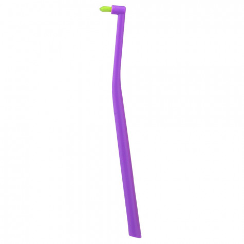 Зубная щетка Revyline SM1000 Single Long 9mm,  монопучковая, фиолетовая - салатовая и по всему Казахстану в интернет-магазине Revyline.kz