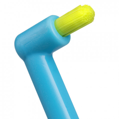 Зубная щетка Revyline SM1000 Single Long 9mm,  монопучковая, голубая - салатовая  и по всему Казахстану в интернет-магазине Revyline.kz