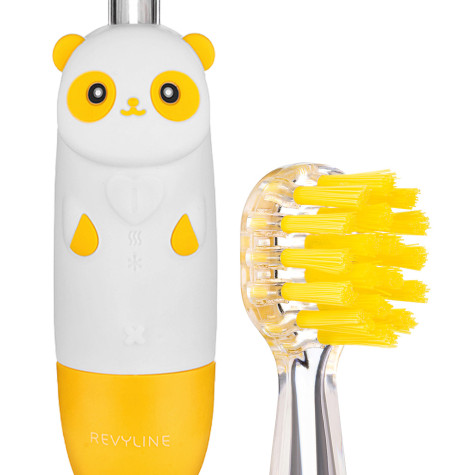 Электрическая звуковая зубная щетка Revyline RL 025 Panda, желтая и по всему Казахстану в интернет-магазине Revyline.kz