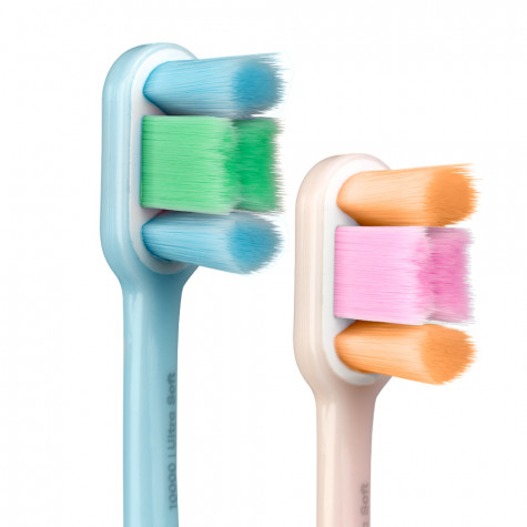 Набор зубных щеток Revyline Perfect 10000 DUO, Peach + Light Blue и по всему Казахстану в интернет-магазине Revyline.kz