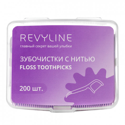 Зубочистка с нитью, флосстик Revyline, 200 шт. и по всему Казахстану в интернет-магазине Revyline.kz