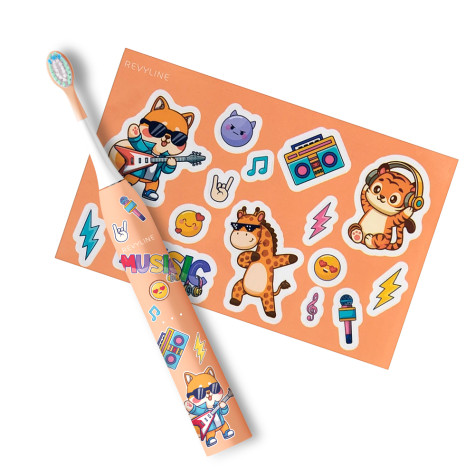 Электрическая зубная щетка Revyline RL 055 Kids, Peach и по всему Казахстану в интернет-магазине Revyline.kz