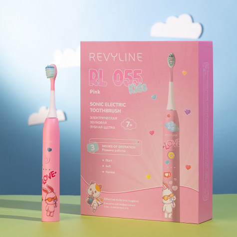 Электрическая зубная щетка Revyline RL 055 Kids, Pink и по всему Казахстану в интернет-магазине Revyline.kz
