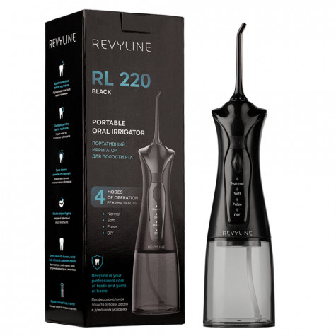 Портативный ирригатор Revyline RL 220, Black и по всему Казахстану в интернет-магазине Revyline.kz