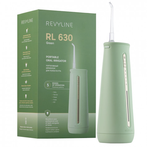 Портативный ирригатор Revyline RL 630 Green и по всему Казахстану в интернет-магазине Revyline.kz