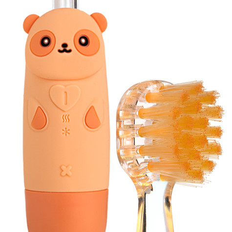 Электрическая звуковая зубная щетка Revyline RL 025 Panda, персиковая и по всему Казахстану в интернет-магазине Revyline.kz