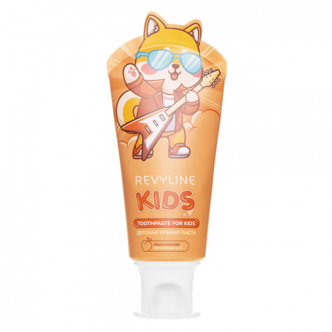 Зубная паста Revyline Kids Персик, 60 г и по всему Казахстану в интернет-магазине Revyline.kz