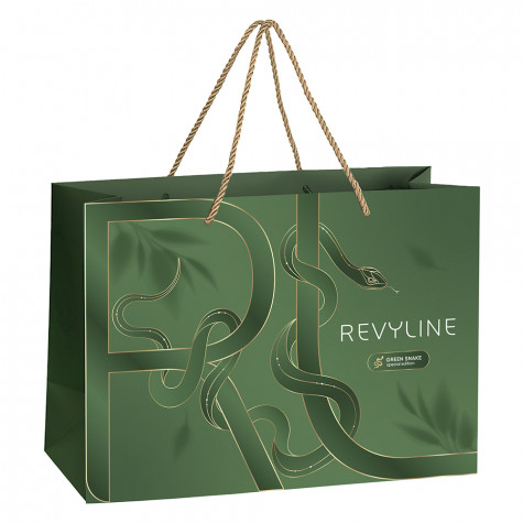 Пакет подарочный Revyline Special Color Edition Green Snake, размер М и по всему Казахстану в интернет-магазине Revyline.kz