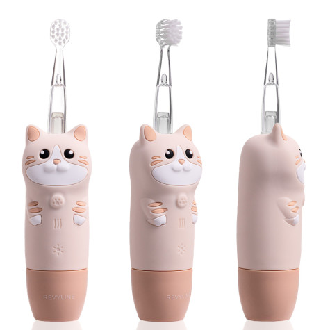 Электрическая звуковая зубная щётка Revyline RL 025 Baby Kitty, Beige и по всему Казахстану в интернет-магазине Revyline.kz