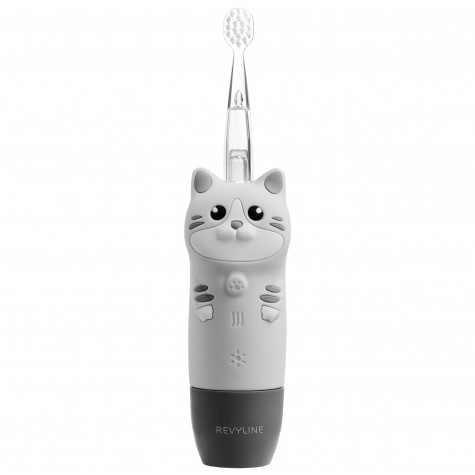 Электрическая звуковая зубная щётка Revyline RL 025 Baby Kitty, Grey и по всему Казахстану в интернет-магазине Revyline.kz