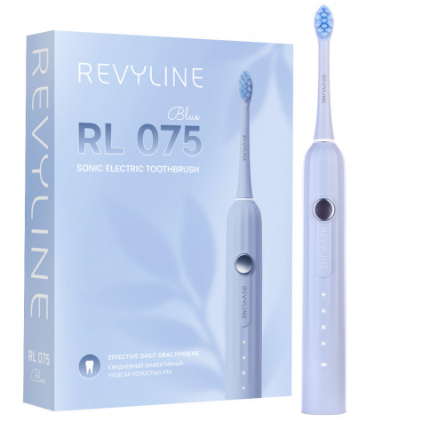 Электрическая звуковая зубная щётка Revyline RL 075 Blue и по всему Казахстану в интернет-магазине Revyline.kz