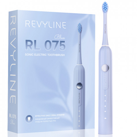 Электрическая звуковая зубная щётка Revyline RL 075 Blue и по всему Казахстану в интернет-магазине Revyline.kz