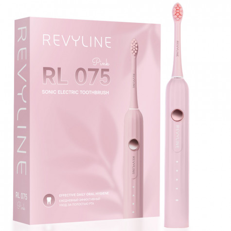 Электрическая звуковая зубная щётка Revyline RL 075 Pink и по всему Казахстану в интернет-магазине Revyline.kz