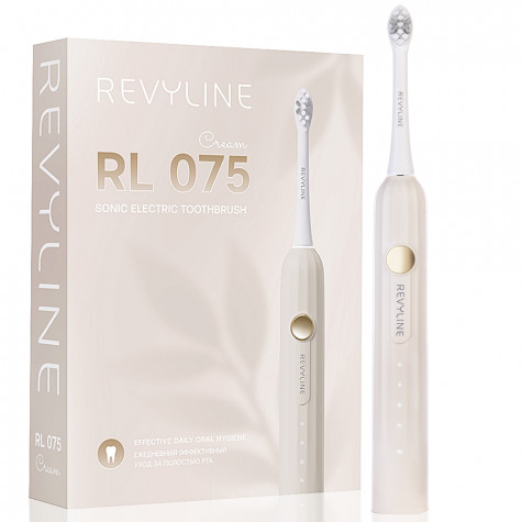 Электрическая звуковая зубная щётка Revyline RL 075 Cream и по всему Казахстану в интернет-магазине Revyline.kz