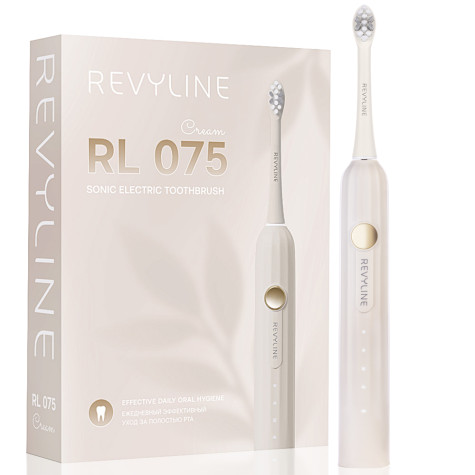 Электрическая звуковая зубная щётка Revyline RL 075 Cream и по всему Казахстану в интернет-магазине Revyline.kz