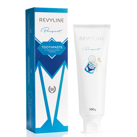 Зубная паста Revyline Perfect Сгущенное молоко и ваниль, 100 г и по всему Казахстану в интернет-магазине Revyline.kz