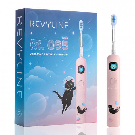 Электрическая звуковая зубная щетка Revyline RL 095 Kids, Pink и по всему Казахстану в интернет-магазине Revyline.kz