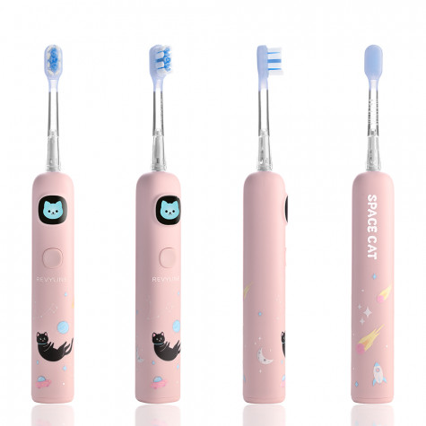 Электрическая звуковая зубная щетка Revyline RL 095 Kids, Pink и по всему Казахстану в интернет-магазине Revyline.kz