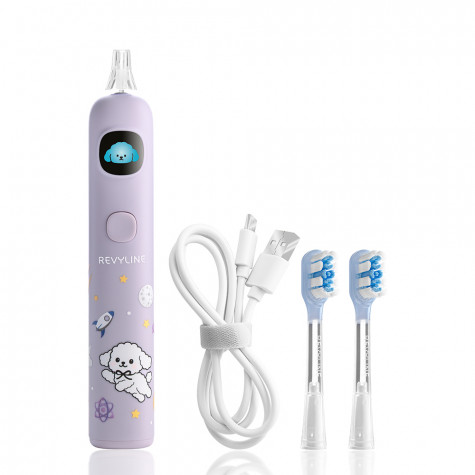 Электрическая звуковая зубная щетка Revyline RL 095 Kids, Lilac и по всему Казахстану в интернет-магазине Revyline.kz