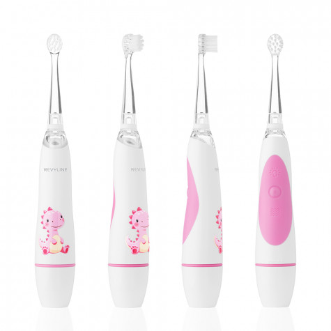 Электрическая звуковая зубная щётка Revyline RL 025 Infant, Pink и по всему Казахстану в интернет-магазине Revyline.kz