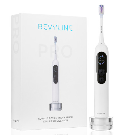Электрическая звуковая зубная щётка Revyline RL 080 PRO White и по всему Казахстану в интернет-магазине Revyline.kz