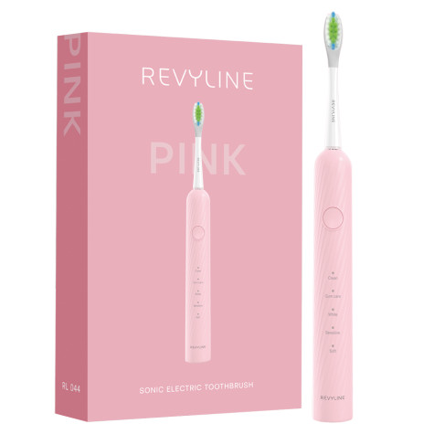 Электрическая звуковая зубная щётка Revyline RL 044 Pink и по всему Казахстану в интернет-магазине Revyline.kz