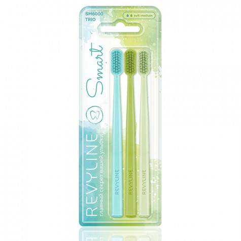 Набор зубных щеток Revyline SM6000 Smart Trio, Limpet shell + White grape + Lime cream и по всему Казахстану в интернет-магазине Revyline.kz