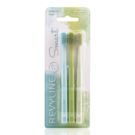 Набор зубных щеток Revyline SM6000 Smart Trio, Limpet shell + White grape + Lime cream и по всему Казахстану в интернет-магазине Revyline.kz
