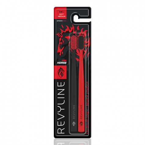 Набор зубных щеток Revyline SM6000 DUO Special Color Edition Fire Horse и по всему Казахстану в интернет-магазине Revyline.kz