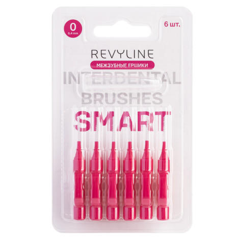 Ершики межзубные Revyline Smart, размер 0 (0,40 мм) розовые, 6 шт. и по всему Казахстану в интернет-магазине Revyline.kz