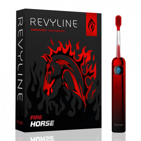 Электрическая звуковая зубная щетка Revyline RL 095 Special Color Edition Fire Horse и по всему Казахстану в интернет-магазине Revyline.kz