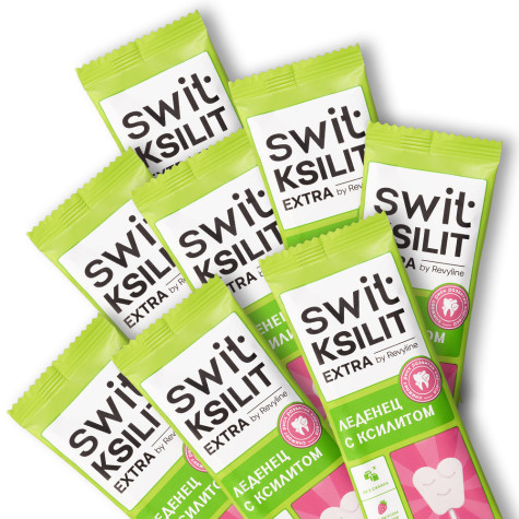 Леденцы на палочке Swit by Revyline Ksilit Extra Клубника, 8 шт. и по всему Казахстану в интернет-магазине Revyline.kz