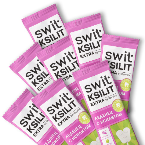 Леденцы на палочке Swit by Revyline Ksilit Extra Груша, 8 шт. и по всему Казахстану в интернет-магазине Revyline.kz