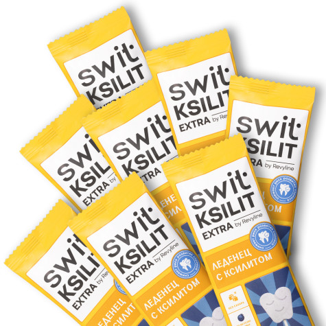 Леденцы на палочке Swit by Revyline Ksilit Extra Черника, 8 шт. и по всему Казахстану в интернет-магазине Revyline.kz